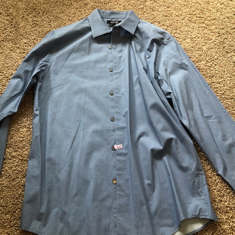 Blue apt 9 men’s dress shirt